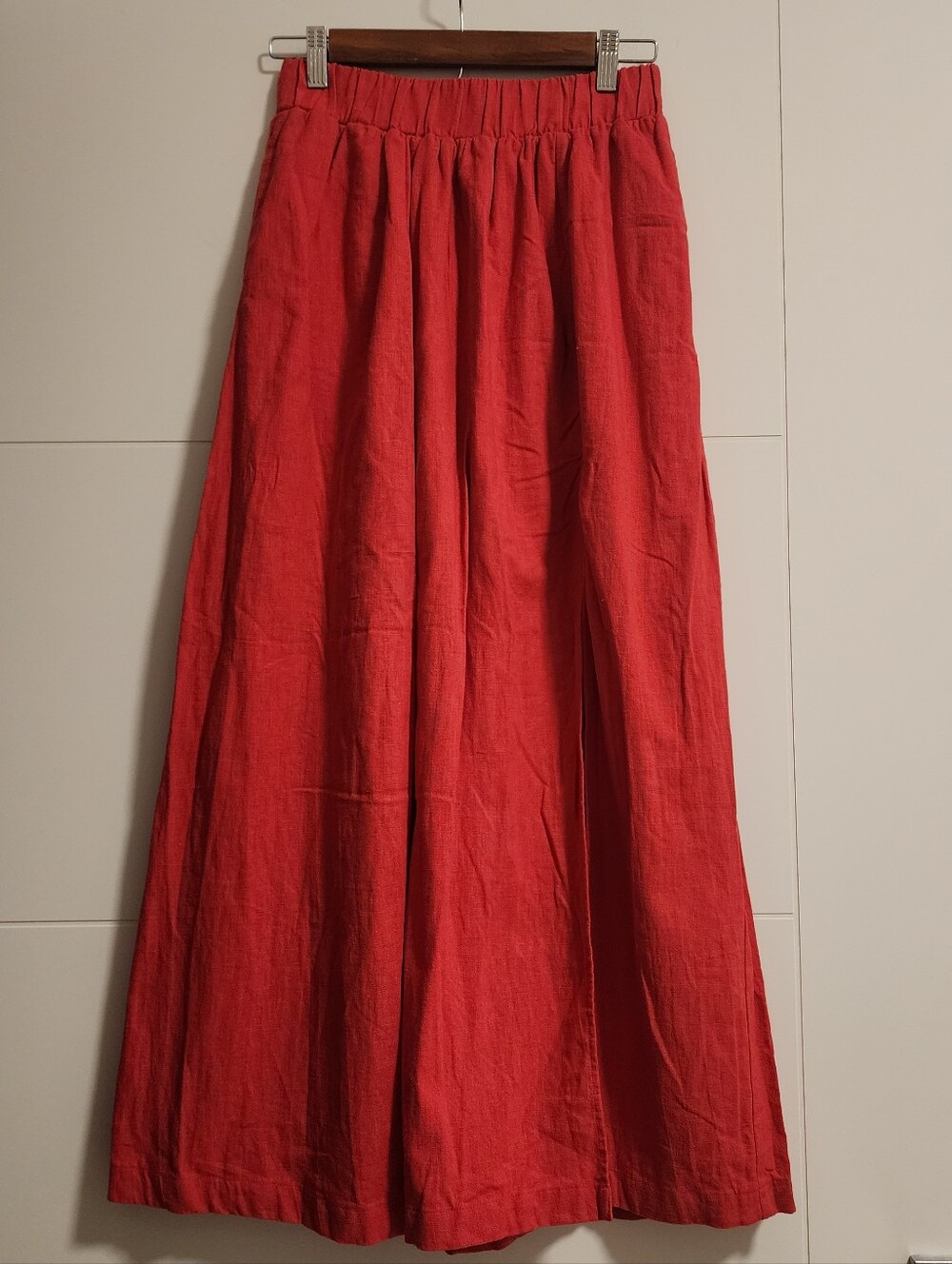 Abercrombie & Fitch Linen Blend Maxi Skirt
